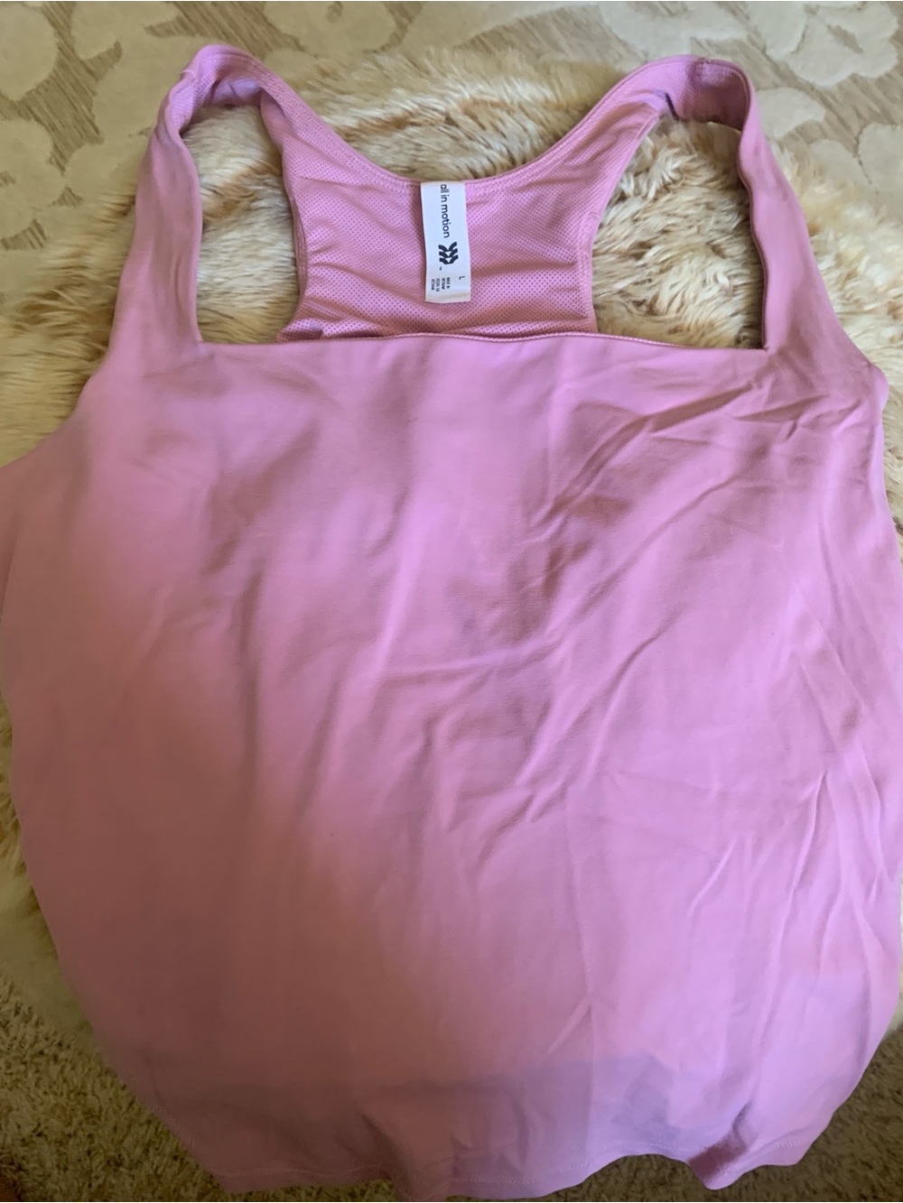 all in motion Pink Racerback Tank Top